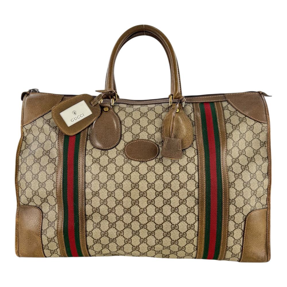 Gucci Vintage Monogram Sherry Line Travel Bag - Picture 1 of 16